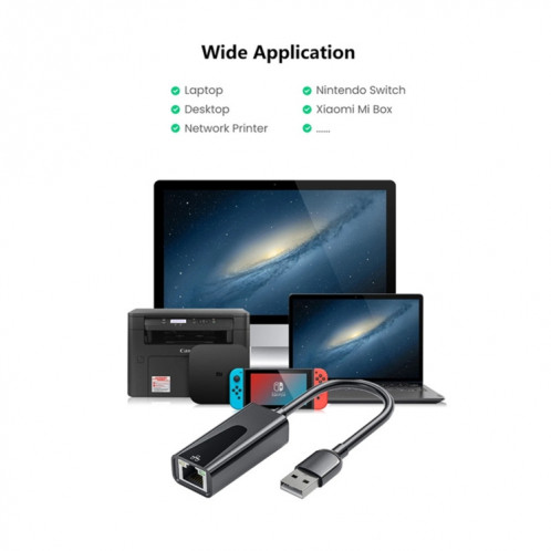 Adaptateur Ethernet USB pour carte réseau RJ45 1000 Mbps, port : USB 3.0 SH4401753-06